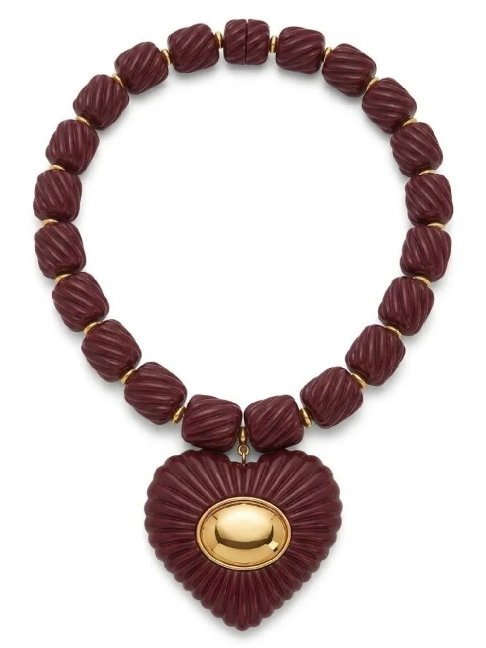 Julietta Lira Necklace in Burgundy One Size Womens Jewelry